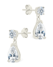 Load image into Gallery viewer, Sterling Silver Imogen CZ Studs
