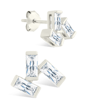 Load image into Gallery viewer, Sterling Silver Macy CZ Studs

