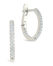 Load image into Gallery viewer, Sterling Silver Lilia CZ Infinity Hoops
