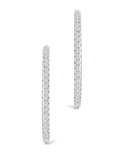 Load image into Gallery viewer, Sterling Silver Lilia CZ Infinity Hoops
