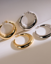 Load image into Gallery viewer, Trixie Tube Hoop Earrings
