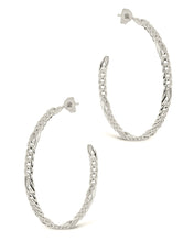 Load image into Gallery viewer, Claudette Chain Hoop Earrings
