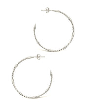 Load image into Gallery viewer, Claudette Chain Hoop Earrings
