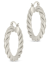 Load image into Gallery viewer, Cerys Statement Woven Hoop Earrings
