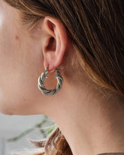 Load image into Gallery viewer, Cerys Statement Woven Hoop Earrings
