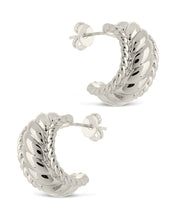 Load image into Gallery viewer, Kalina Quilted Huggie Hoop Earrings
