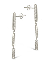 Load image into Gallery viewer, Haydée Triple Textured Drop Stud Earrings
