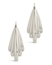 Load image into Gallery viewer, Elodie Textured Statement Hoop Earrings

