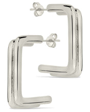 Load image into Gallery viewer, Baguette Hoop Earrings
