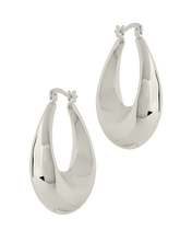 Load image into Gallery viewer, Autumn Elongated Tube Hoop Earrings

