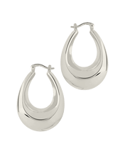 Load image into Gallery viewer, Autumn Elongated Tube Hoop Earrings
