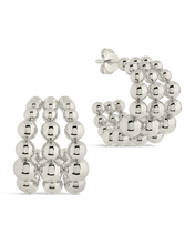 Load image into Gallery viewer, Bubble Sphere Trio Hoop Earrings
