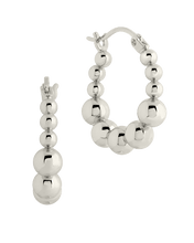 Load image into Gallery viewer, Graduated Bubble Sphere Hoop Earrings
