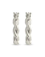 Load image into Gallery viewer, Hazel Textured Twisted Hoop Earrings
