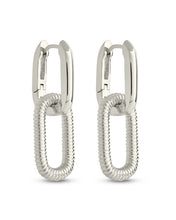 Load image into Gallery viewer, Felicity Textured Chain Link Drop Earrings
