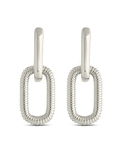 Load image into Gallery viewer, Felicity Textured Chain Link Drop Earrings
