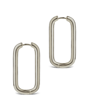 Load image into Gallery viewer, Kaylani Elongated Geo Hoops
