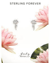 Load image into Gallery viewer, Sterling Silver Birth Flower Stud Earrings
