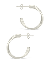 Load image into Gallery viewer, Sterling Silver Monique Twisted Stud Earrings
