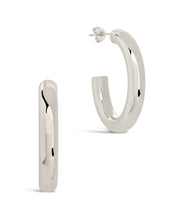 Load image into Gallery viewer, Rory Polished Tube Hoop Earrings
