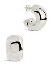 Load image into Gallery viewer, Marley Polished Chunky Hoop Earrings
