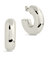 Load image into Gallery viewer, Wynonna Polished Tube Hoop Earrings
