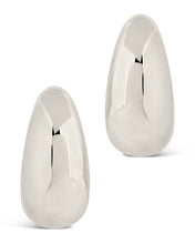 Load image into Gallery viewer, Eclipse Polished Hoop Earrings

