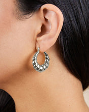 Load image into Gallery viewer, Piper Twisted Polished Hoop Earrings
