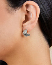 Load image into Gallery viewer, Triple Row Beatrix Statement Hoop
