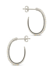 Load image into Gallery viewer, Lorna CZ &amp; Opal Studded Hoop Earrings
