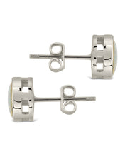 Load image into Gallery viewer, Paxe Opal Circle Stud Earrings
