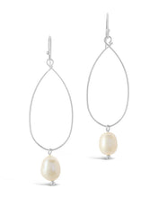 Load image into Gallery viewer, Teardrop Pearl Dangle Earrings
