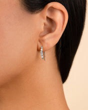 Load image into Gallery viewer, Nadia CZ &amp; Pearl Threader Earrings

