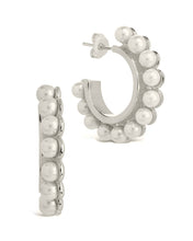 Load image into Gallery viewer, Pearl Bubble Hoop Earrings
