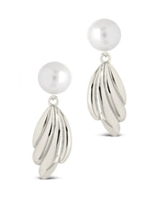 Load image into Gallery viewer, Chérie Pearl Shell Drop Stud Earrings
