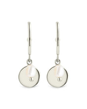 Load image into Gallery viewer, Morgan Pearl &amp; Disk Dangle Earrings
