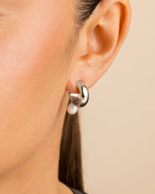 Load image into Gallery viewer, Sterling Silver Micki Pearl Drop Stud Earrings
