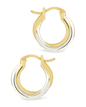 Load image into Gallery viewer, Sterling Silver Janice Twisted Hoop Earrings

