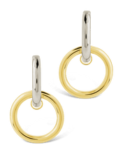 Load image into Gallery viewer, Jemma Two-Tone Double Circle Earrings

