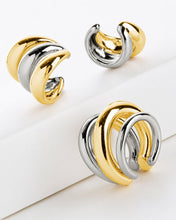 Load image into Gallery viewer, Johanna Two-Tone Interlocking Ear Cuff Set
