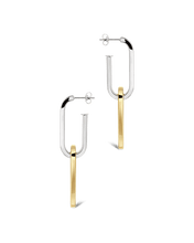 Load image into Gallery viewer, Doreen Mixed Metal Oval Drops
