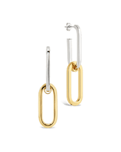 Load image into Gallery viewer, Doreen Mixed Metal Oval Drops
