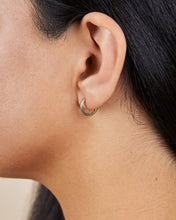 Load image into Gallery viewer, Sterling Silver Tinsley Micro Hoops
