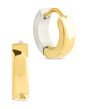 Load image into Gallery viewer, Francisca Dual Tone Thick Micro Hoops
