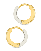 Load image into Gallery viewer, Francisca Dual Tone Thick Micro Hoops
