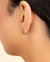 Load image into Gallery viewer, Francisca Dual Tone Thick Micro Hoops
