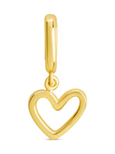 Load image into Gallery viewer, Sterling Silver Polished Heart Outline Charm
