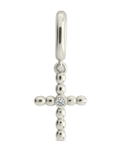 Load image into Gallery viewer, Sterling Silver CZ Cross Charm

