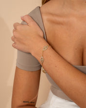 Load image into Gallery viewer, Evil Eye Bracelet with CZ
