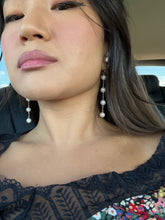 Load image into Gallery viewer, 3, 4 or 5 Pearl spacer earrings
